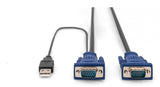 Digitus DS-19232 KVM-kabel Sort 3 m