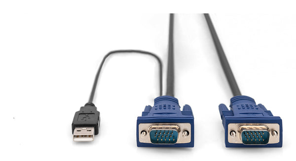 Digitus DS-19232 KVM-kabel Sort 3 m