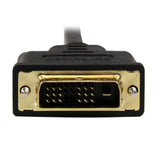 StarTech.com HDDDVIMM2M videokabel adapter 2 m Micro-HDMI DVI-D Sort