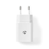 Nedis WCHAU242AWT oplader til mobil enhed Universel Hvid Vekselstrøm Indendørs