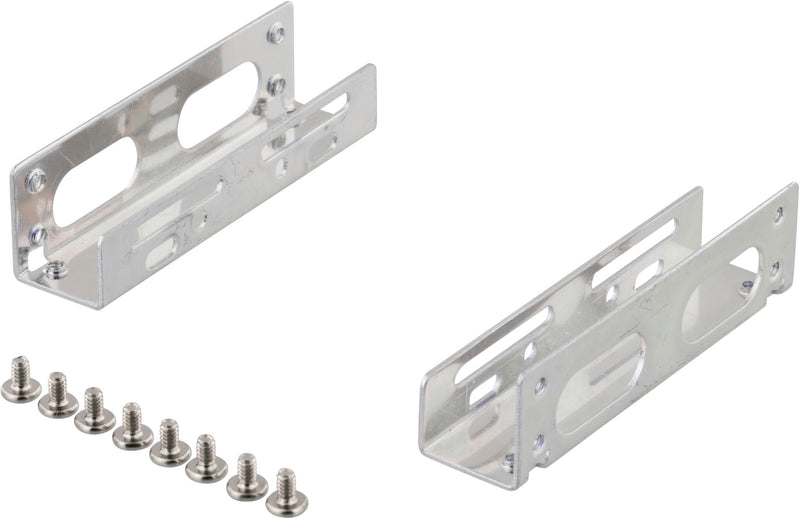 Deltaco Monteringsvinkler til 3,5" harddisk i 5,25", metal