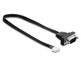 DeLOCK 91277 serielkabel Sort 0,25 m RS-232 JST-XHR-4P