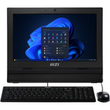 MSI Pro AP162T ADL-042XEU All-in-One PC Intel® N N100 39,6 cm (15.6") 1920 x 1080 pixel Berøringsskærm 8 GB DDR4-SDRAM 256 GB SSD Wi-Fi 6E (802.11ax) Sort