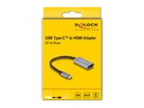 DeLOCK 60021 USB grafisk adapter 7680 x 4320 pixel Sort, Grå