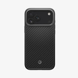 Spigen Enzo Aramid T (MagFit) mobiltelefon etui 16 cm (6.3") Cover Sort, Sølv