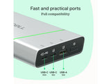 Green Cell PBPLGC20P powerbank Lithium-Ion (Li-Ion) 20800 mAh Aluminium, Sort, Grøn, Lys grå, Sølv