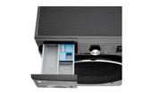 LG F6WV710P2S vaskemaskine Front-læsning 10,5 kg 1600 rpm Sort, Rustfrit stål