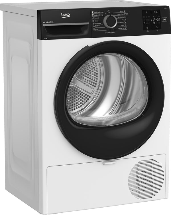 Beko BM3T37249WBB tørretumbler Fritstående Front-læsning 7 kg Hvid