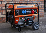 Extralink EX.30370 motor-generator 5000 W 25 L Naturgas, Flydende petroliumsgas (LPG), Benzin Sort, Orange