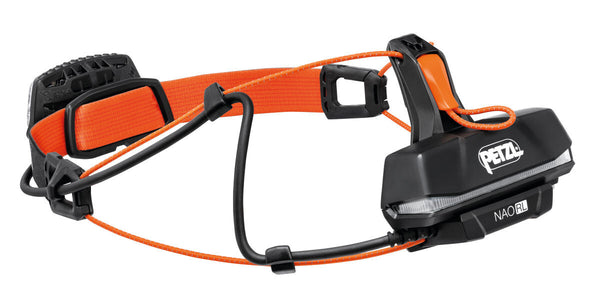 Petzl NAO RL Sort, Orange Hovedbånd lommelygte LED