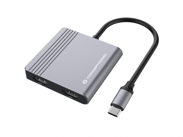 Conceptronic DONN13G dockingstation Ledningsført USB 3.2 Gen 1 (3.1 Gen 1) Type-C Grå
