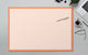 Sigel HO270 skriveunderlag Papir Orange, Hvid
