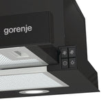 Gorenje TH62E4BG Semi indbygget (træk ud) Sort 450 m³/t