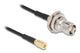 DeLOCK 90724 koaxial kabel RG-174 0,2 m TNC SMB Sort, Guld, Sølv