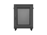 Lanberg FF01-6615-23B stativ 15U Fritstående reol Sort
