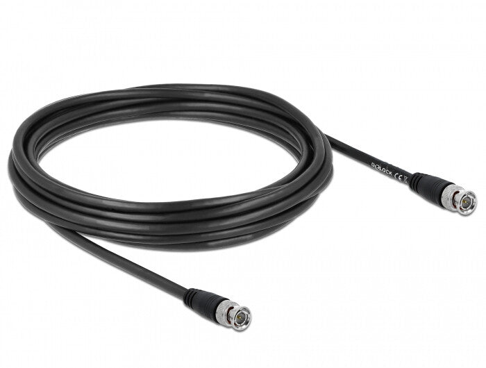 DeLOCK 80084 koaxial kabel 5 m BNC Sort