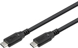 Goobay 74194 USB-kabel USB4 Gen 2x2 0,5 m USB C 20 Gbit/sek. 100 W Sort