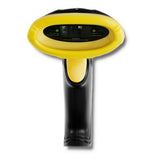 Qoltec 50860 stregkodelæser Håndholdt stregkodelæser 1D Laser Sort, Gul
