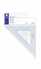 Staedtler Mars 567 Bordlineal 260 mm Plast Blå, Transparent 1 stk