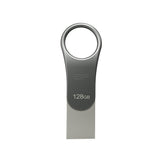 Silicon Power Mobile C80 USB-nøgle 128 GB USB Type-A / USB Type-C 3.2 Gen 1 (3.1 Gen 1) Titanium