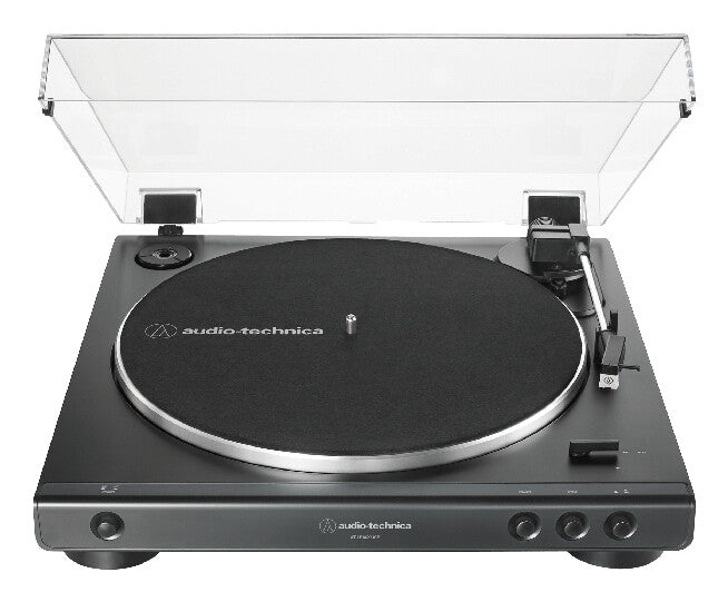 Audio-Technica AT-LP60XUSB Bæltedrevet pladespiller Grå, Metallic Fuld automatisk