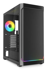 Sharkoon AK4W RGB Strip Midi Tower Sort