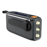 Extralink RADIO AWARYJNE BLUETOOTH SOLARNE Z KORBKA DYNAMO POWERBANK 4000MAH Z LATARKA SOS BT-4000 Bærbar Analog & digital Sort, Orange