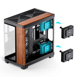 Jonsbo TK-4 Wood Tower Sort, Træ