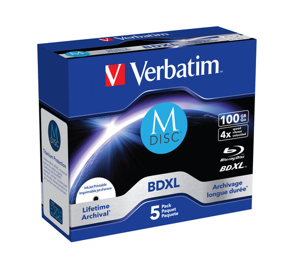 Verbatim 43834 blank Blu-ray disk BDXL 100 GB 5 stk