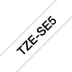 Brother TZE-SE5 etiketbånd Sort på hvid TZ/TZe