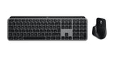 Logitech MX Keys S Combo for Mac tastatur Mus inkluderet Hjemme/kontor Bluetooth QWERTZ Tysk Grå