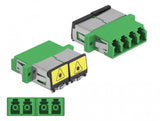 DeLOCK 86902 fiber adapter LC/LC 1 stk Grøn