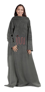 Mad Monkey 2000051 varmelagen og -pude Elektrisk opvarmet indpakning Grå Fleece
