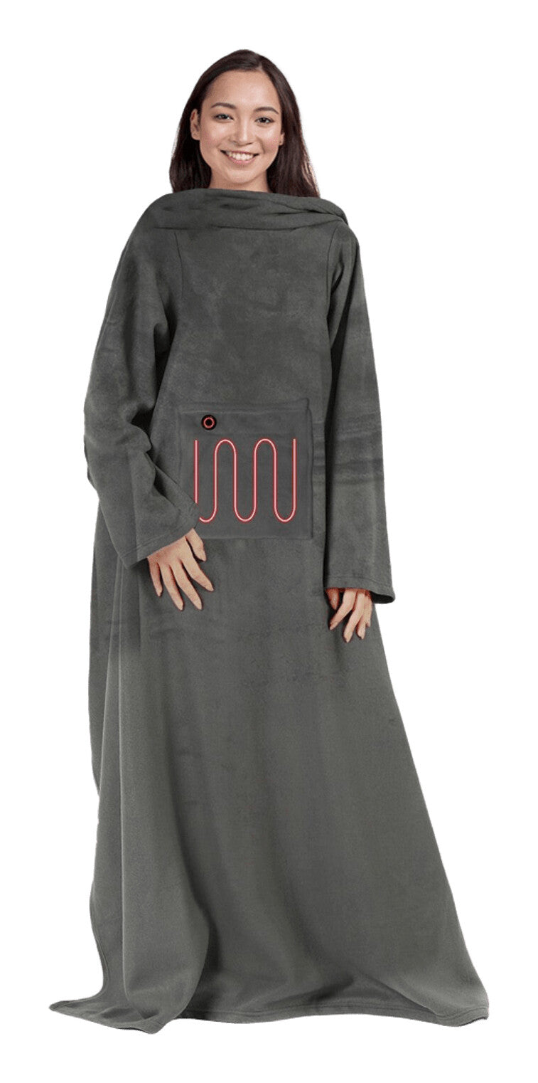 Mad Monkey 2000051 varmelagen og -pude Elektrisk opvarmet indpakning Grå Fleece