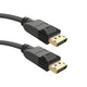 Qoltec 50467 DisplayPort kabel 2 m Sort