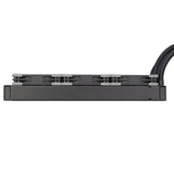 Silverstone SST-XE360PDD Computerkølesystem Processor Væskekølingssæt 12 cm Aluminium, Sort, Grå