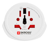 Skross 1.500211C-E strømstik adapter Universel Hvid