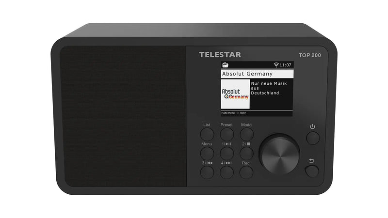 Telestar TOP 200 Bærbar Analog & digital Sort