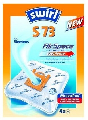 Swirl S 73 AirSpace Støvpose Universel