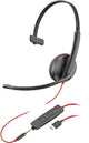 HP Poly Blackwire C3215-monoheadset + opbevaringsetui (bulk)