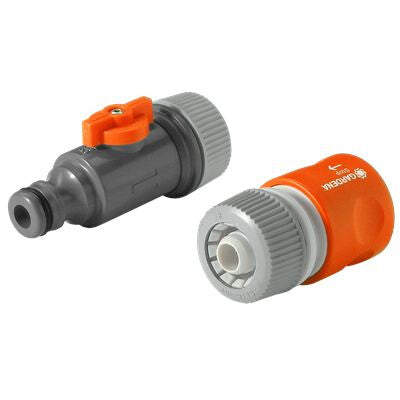 Gardena 1989-20 vandslange beslag Orange, Grå 2 stk