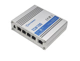 Teltonika TSW100 netværksswitch Gigabit Ethernet (10/100/1000) Strøm over Ethernet (PoE) Blå, Metallic