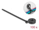 DeLOCK 18915 kabelsamler Gevindmonteret kabelbinder Nylon Sort 100 stk