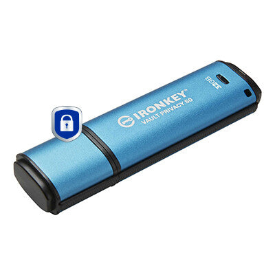 Kingston Technology IronKey 32GB Vault Privacy 50 AES-256 krypteret, FIPS 197