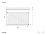Multibrackets 2636 projektorlærred 2,74 m (108") 16:9