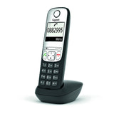 Gigaset A690HX Analog/DECT-telefon Nummervisning Sort, Sølv
