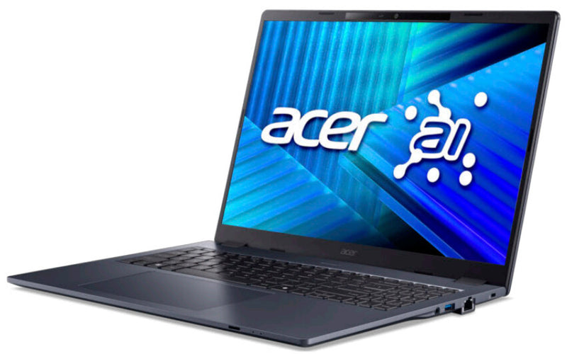 Acer TravelMate TMP416-54-TCO-5510 Copilot+ PC Intel Core Ultra 5 225U Laptop 40,6 cm (16") WUXGA 16 GB DDR5-SDRAM 512 GB SSD Wi-Fi 7 (802.11be) Windows 11 Pro Blå QWERTZ Tysk