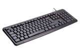 Deltaco Tastatur, nordisk layout, USB, sort