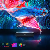 Hisense PL1SE projektion-tv Ultrakort projektor med kort projiceringsafstand 2100 ANSI lumens UHD 4K (3840x2160) Sort, Mørkegrå