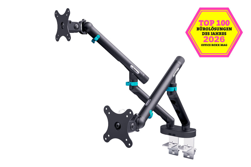 Digitus DA-90471 skærmbeslag og -stativer 88,9 cm (35") Skrivebord Sort
